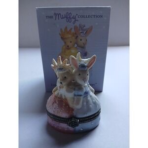 Vtg 2000 Muffy Vanderbear Muffy & Hoppy Limited Edition Millennium Porcelain Box